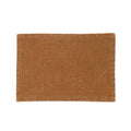 Dessous de verre rectangulaire – Texture tissu marron