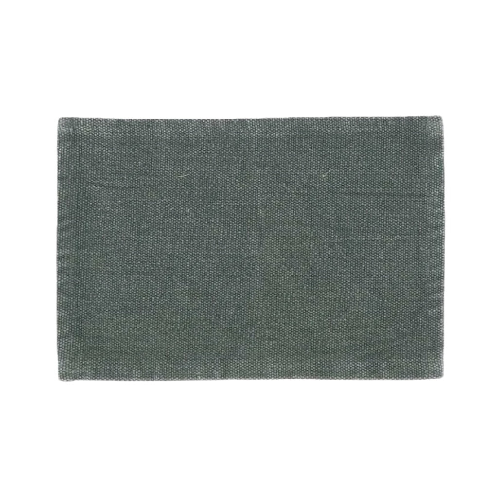 Sous-verre tissé rectangulaire uni