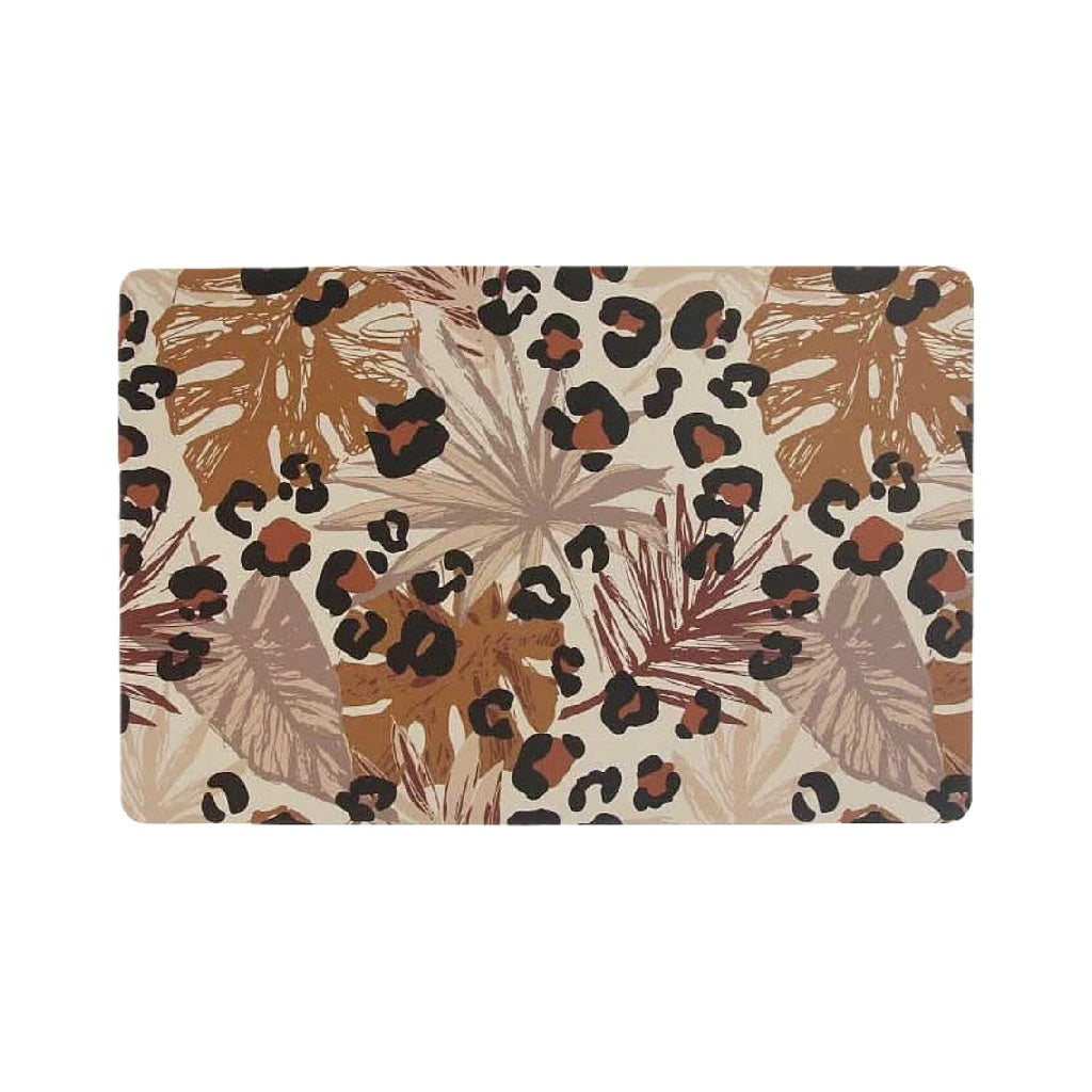 Sous-verre motif léopard et plantes